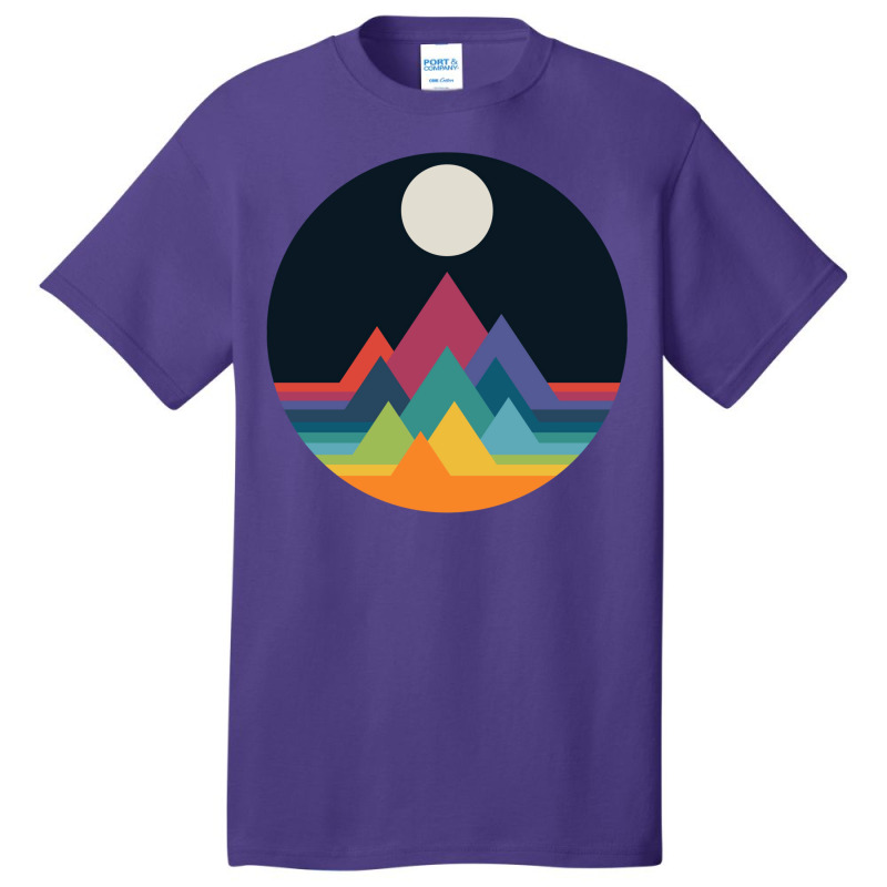 Whimsical Mountains Basic T-shirt by hermesginderq | Artistshot