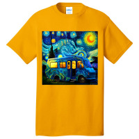 Caravan Camping Rv Trailer Van Starry Night Van Go Basic T-shirt | Artistshot