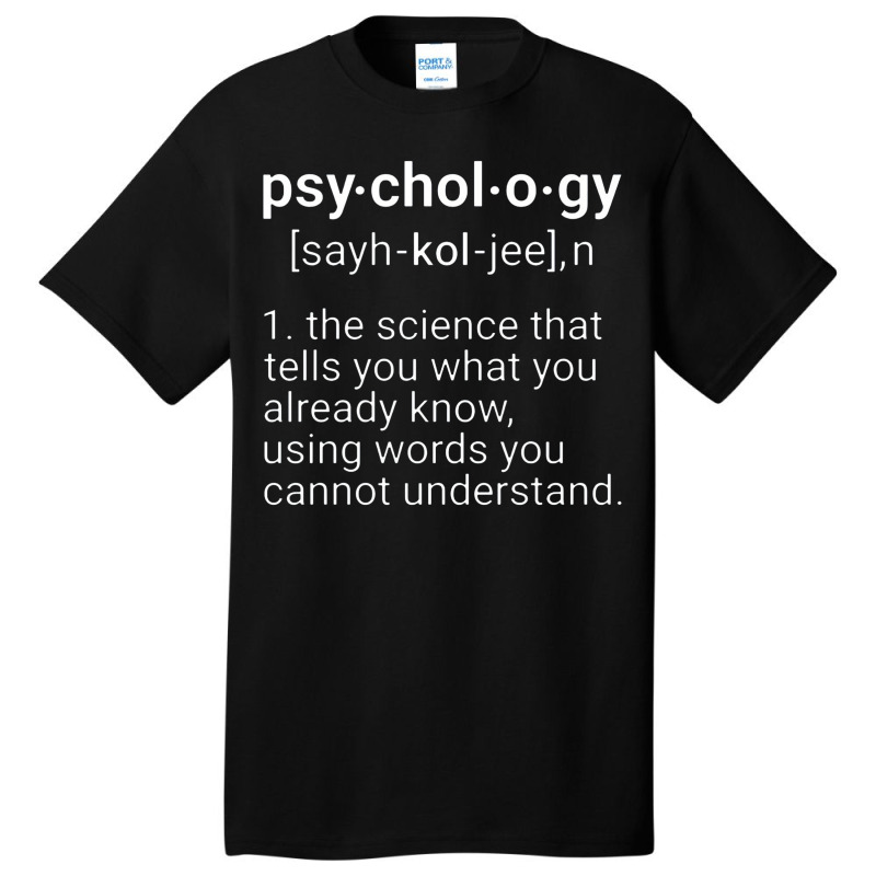 Psychology Basic T-shirt by porkudus | Artistshot