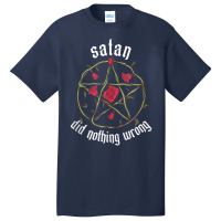 Satan Did Nothing Wrong Pentagram Goth Tank Top Basic T-shirt | Artistshot