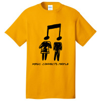 Music Connects People Basic T-shirt | Artistshot