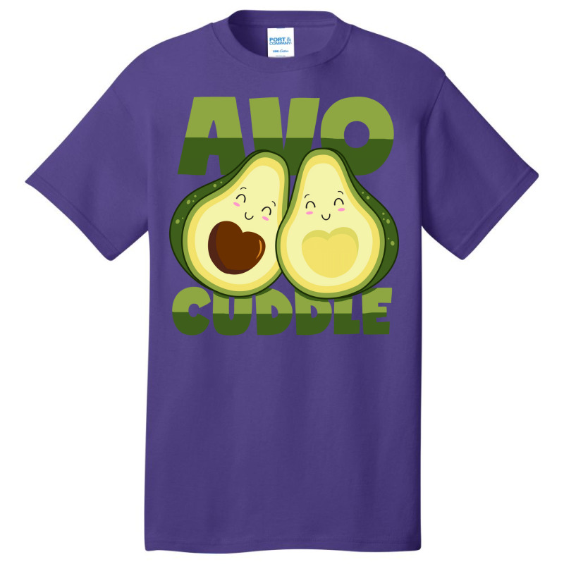 Avocado Hug Pun Cuddling Avocuddle Girl Basic T-shirt | Artistshot