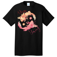 Yin Yang Axolotl Green Basic T-shirt | Artistshot