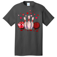 Buffalo Plaid Red Bowling Gnome Christmas Valentin Basic T-shirt | Artistshot