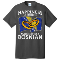 Bosnia And Herzegovina Marriage Bosnian Herzegovin Basic T-shirt | Artistshot