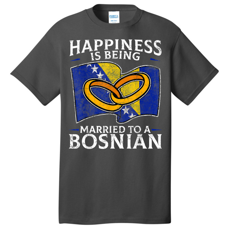 Bosnia And Herzegovina Marriage Bosnian Herzegovin Basic T-shirt by mumm | Artistshot