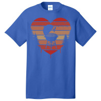 Cute Vintage Heart Bbq Valentine Day Love Gift Ide Basic T-shirt | Artistshot