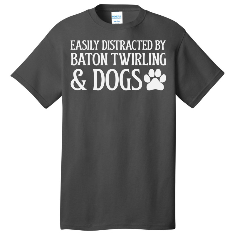 Easily Distracted Red Basic T-shirt by strosesimonsf | Artistshot