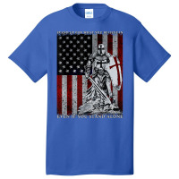 Knight Templar American Flag Crusader T Shirt Basic T-shirt | Artistshot