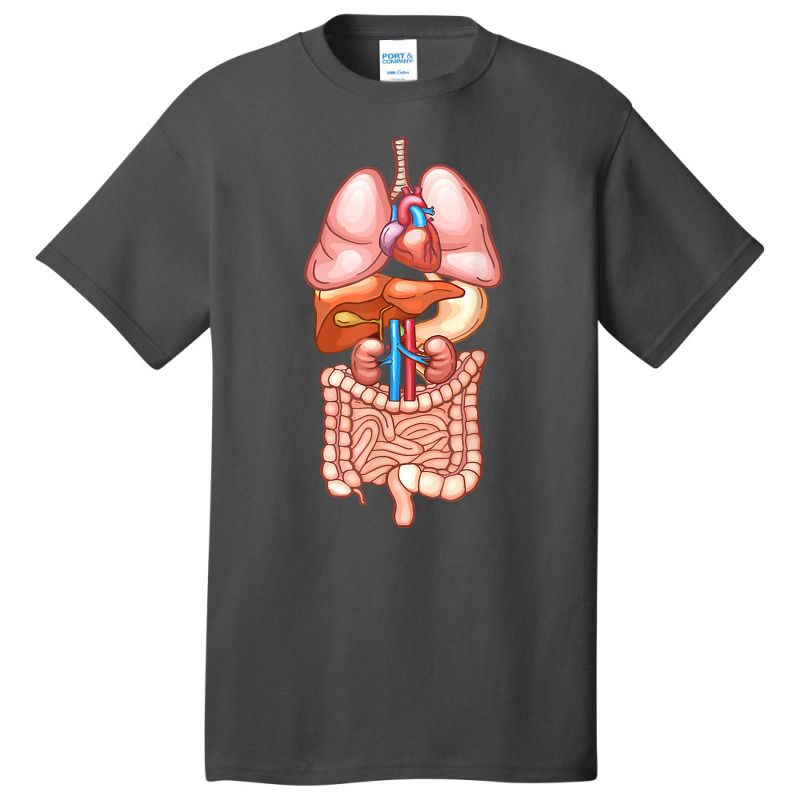 Halloween T Shirt Internal Organ Diagram Anatomy Basic T-shirt | Artistshot