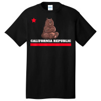 Funny California Republic State Flag Novelty Gift Basic T-shirt | Artistshot