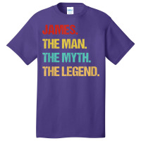 Mens James The Man The Myth The Legend T Shirt Basic T-shirt | Artistshot