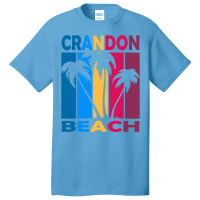 Crandon Beach Miami Florida Hipster Basic T-shirt | Artistshot