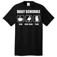 Snowmobile Sledding Snow   Daily Schedule Snowmobi Basic T-shirt | Artistshot