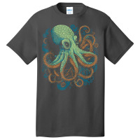 Beautiful Octopus Ocean Animal Lover Artistic Grap Basic T-shirt | Artistshot