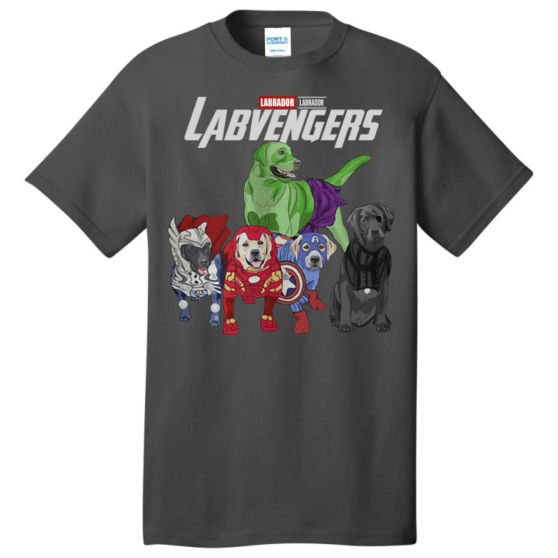 Labrador Labvengers Shirt Designer Basic T-shirt by bowsernevala4 | Artistshot