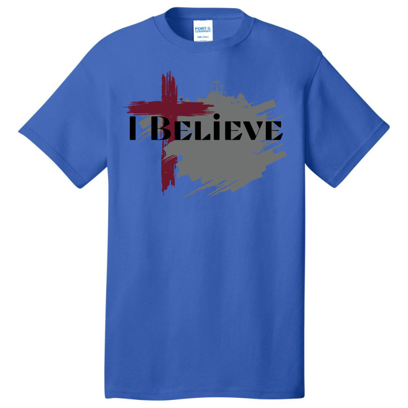 I Believe Green Basic T-shirt by labineskatesr | Artistshot