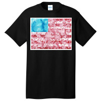 Watercolor America Basic T-shirt | Artistshot