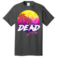 Dead Inside   Vaporwave Miami Aesthetic Spooky Moo Basic T-shirt | Artistshot