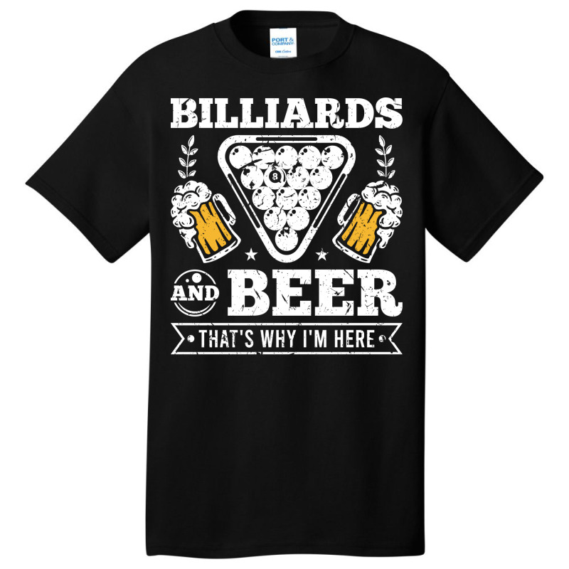 Billiards Beer Pool Player Mens Billiard Basic T-shirt | Artistshot