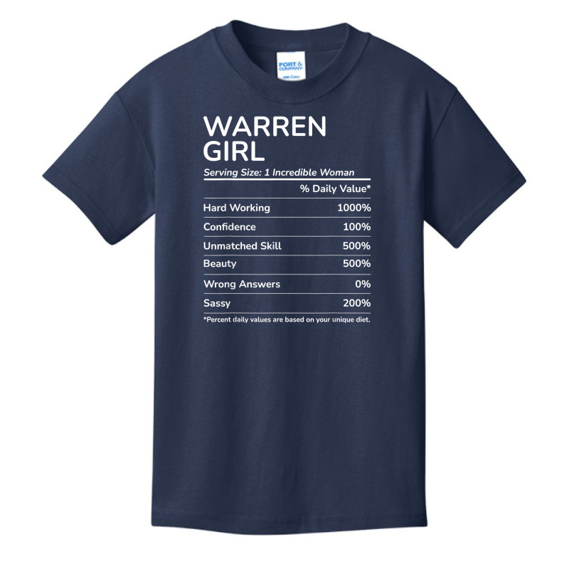 Warren Girl Funny Michigan Hometown T Shirt Basic Youth T-shirt | Artistshot