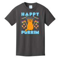 Happy Purim Jewish Holiday Cat Hamantash Men Women Kids Basic Youth T-shirt | Artistshot