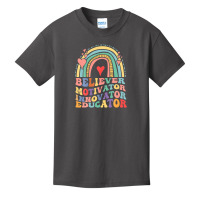 Believer Motivator Innovator Educator Womens Teachers Basic Youth T-shirt | Artistshot