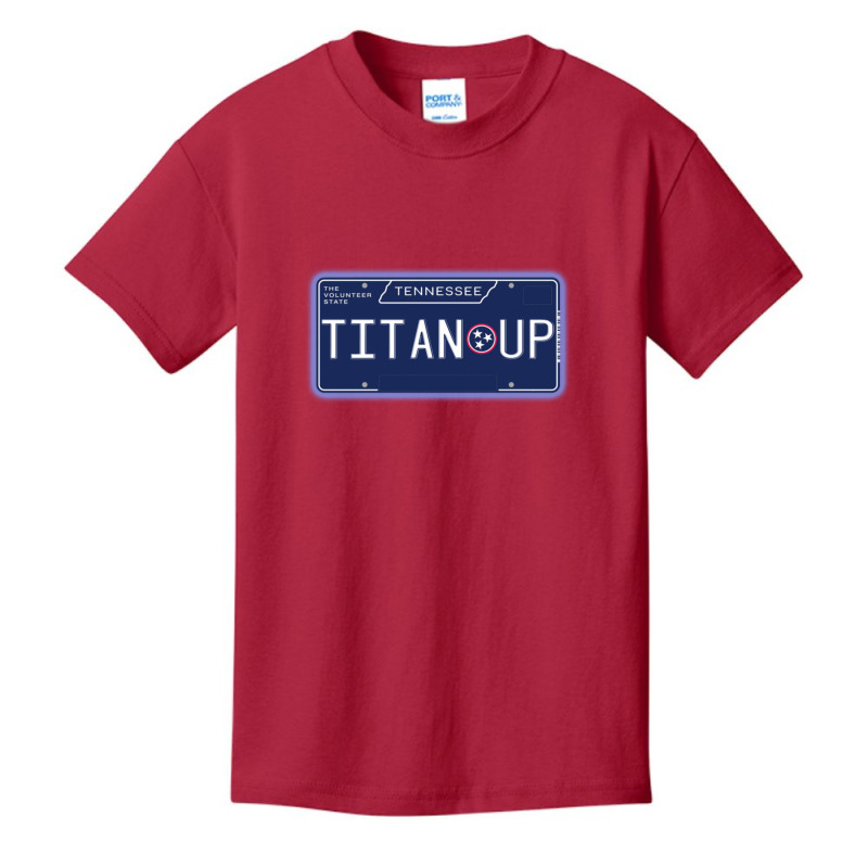 Tn License Plate- Titan Up Basic Youth T-shirt | Artistshot