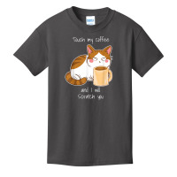 Cute Angry Cat Coffee Monday Caffeine T Shirt Basic Youth T-shirt | Artistshot