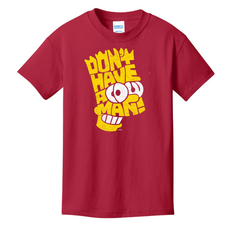 The Simpsons Bart Simpson Don't Have A Cow Man Basic Youth T-shirt by longdanouj | Artistshot