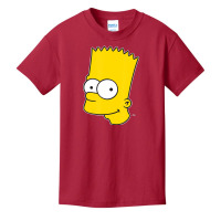 The Simpsons Bart Simpson Face Basic Youth T-shirt | Artistshot