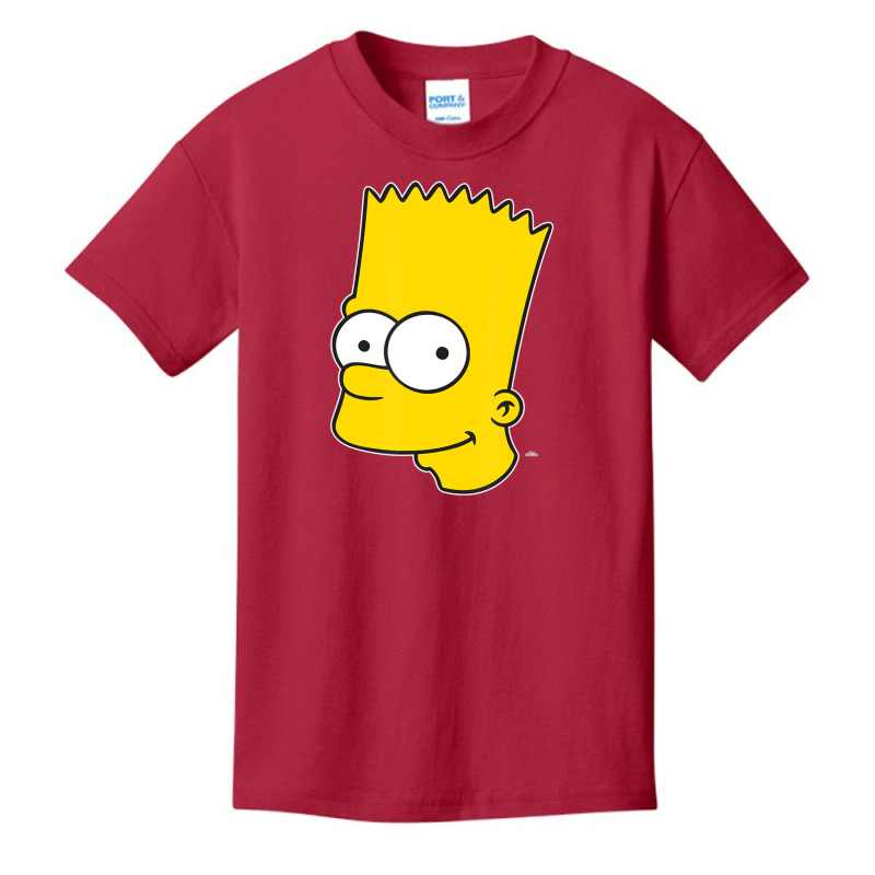 The Simpsons Bart Simpson Face Basic Youth T-shirt by longdanouj | Artistshot