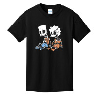 The Simpsons Bart & Lisa Skeletons Basic Youth T-shirt | Artistshot