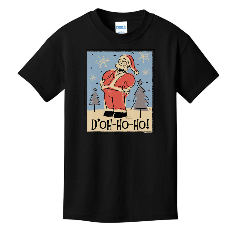 The Simpsons Homer Santa Christmas Holiday Dâ€ Basic Youth T-shirt by longdanouj | Artistshot