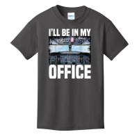 Mens Funny Airplane Pilot I'll Be In My Office Air Basic Youth T-shirt | Artistshot