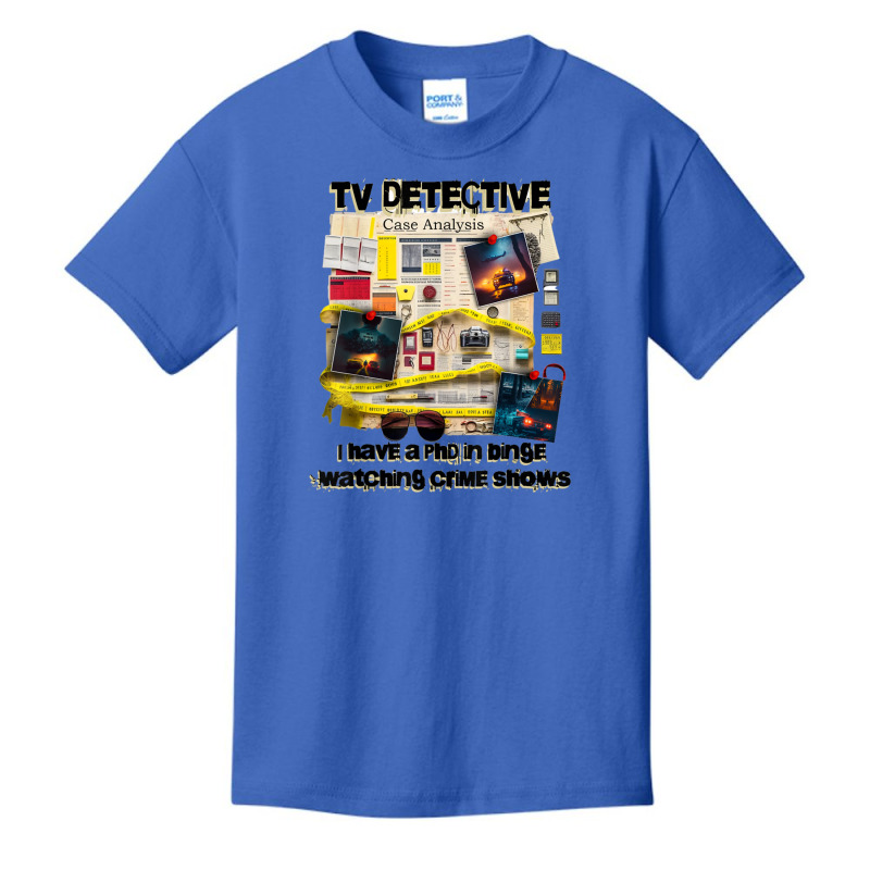 Tv Detective Cute True Crime Investigation Junkie Basic Youth T-shirt by africaka | Artistshot