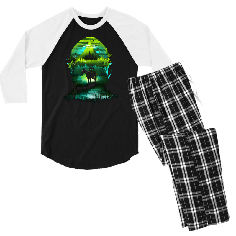 Green Forest Men's 3/4 Sleeve Pajama Set by JessicaaMoore | Artistshot