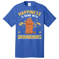 Happiness Is Being With Groundhogs Marmot 69 Basic T-shirt | Artistshot