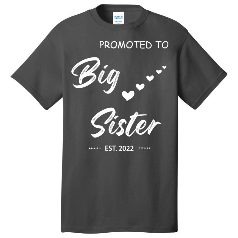 Promoted To Big Sister Est 2022 Tumblr Basic T-shirt by kuranaszondyv | Artistshot