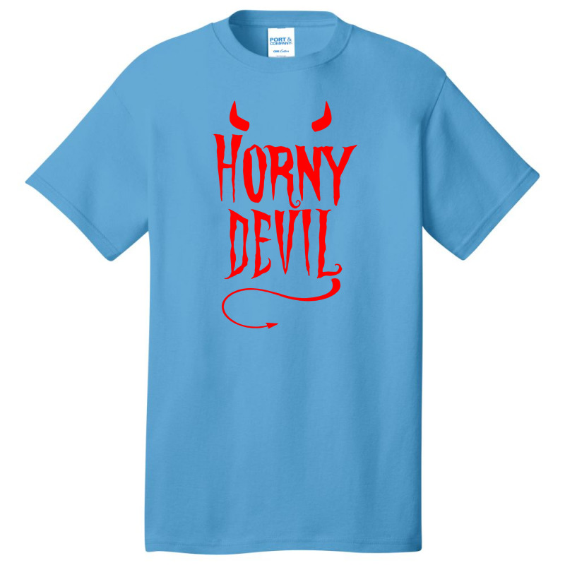 Devil Sinner Horns Tail Basic T-shirt | Artistshot