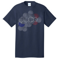 Ecstasy Molecule Chemistry Green Basic T-shirt | Artistshot