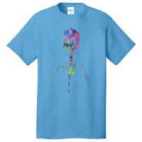 Bacteriophage Blue Basic T-shirt | Artistshot