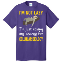 Funny Lazy Cellular Biology 70s Basic T-shirt | Artistshot