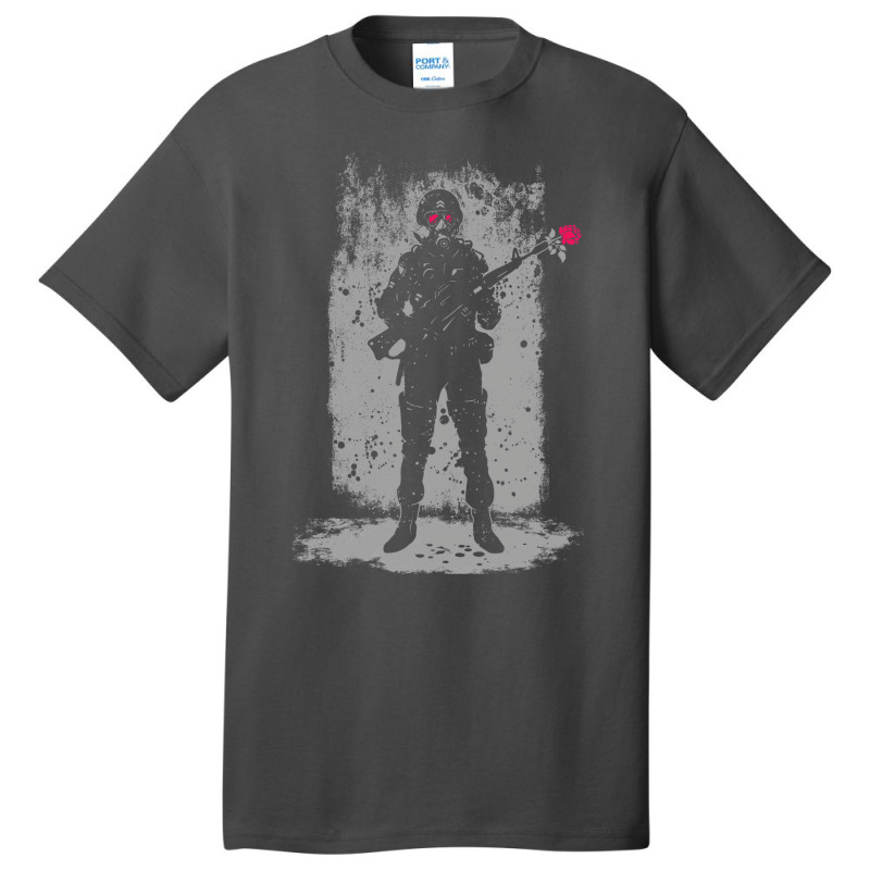 Soldier & Rose Basic T-shirt | Artistshot