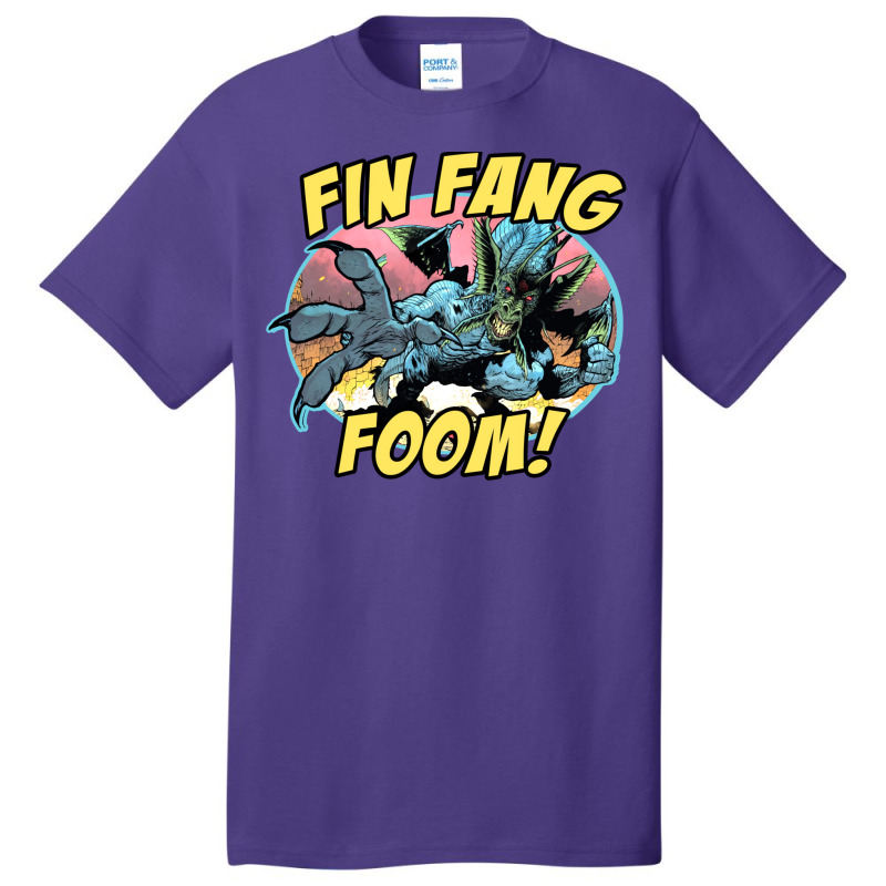 Fin Fang Foom (for Light Shirts) Basic T-shirt by elmirnaswaa | Artistshot