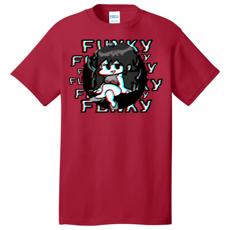 Friday Nights Funkin Glitched Basic T-shirt by elmirnaswaa | Artistshot