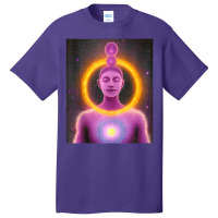 Yoga Girl Female Sun Salutation Meditation Chakra Basic T-shirt | Artistshot