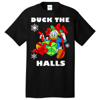 Duck The Halls Christmas Portrait Basic T-shirt | Artistshot