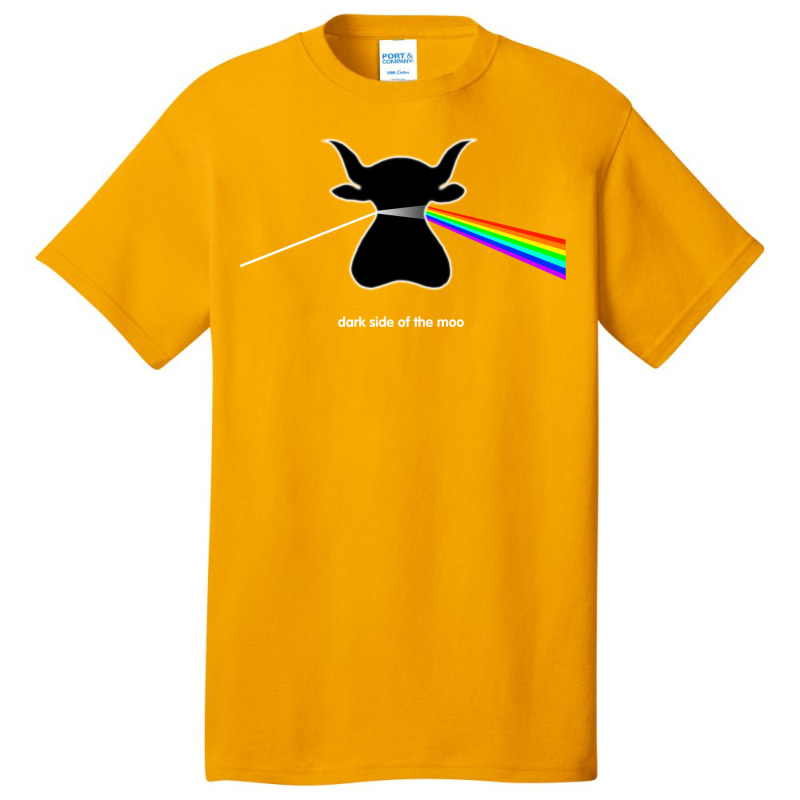 Dark Side Of The Moo Basic T-shirt by sukantotsonu | Artistshot