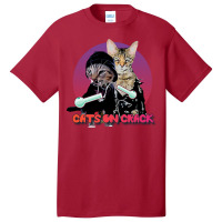 Cats On Crack Basic T-shirt | Artistshot